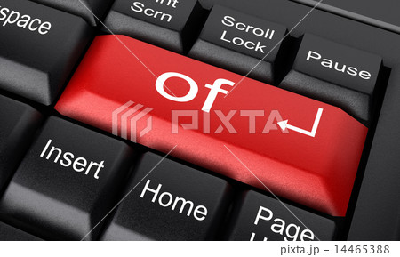 of word on red keyboard button 14465388