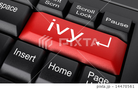 ivy word on red keyboard button ivy word on red keyboard button 14470561