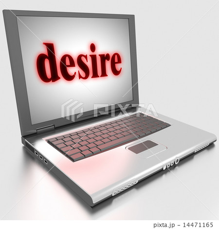 desire word on laptop 14471165