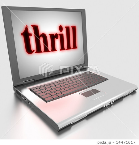 thrill word on laptop 14471617