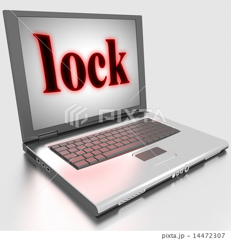 lock word on laptop 14472307