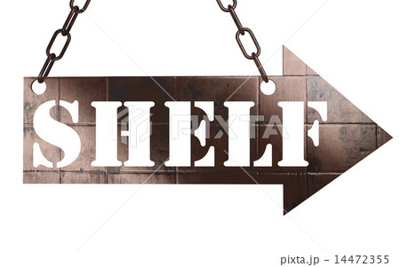 shelf word on metal pointer shelf word on metal pointer 14472355