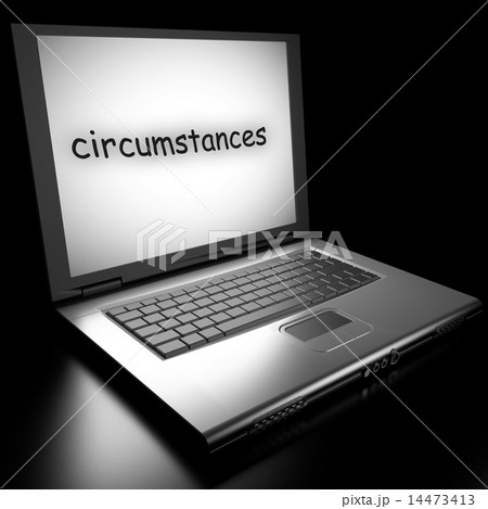 circumstances word on laptop 14473413