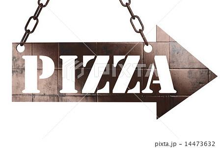 pizza word on metal pointer 14473632