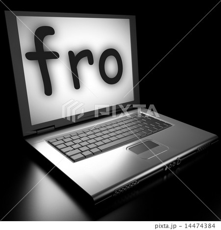 fro word on laptop 14474384