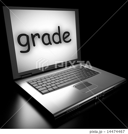 grade word on laptop 14474467