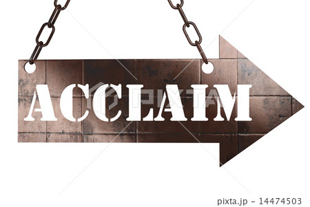 acclaim word on metal pointer 14474503