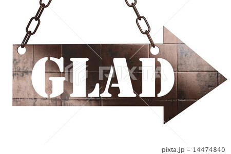 glad word on metal pointer 14474840