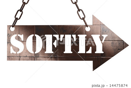 softly word on metal pointerのイラスト素材 [14475874] - PIXTA