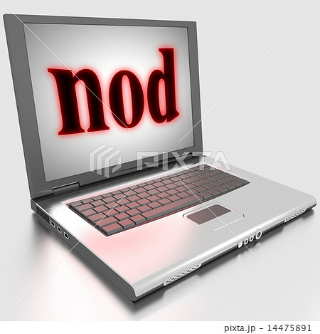 nod word on laptop 14475891