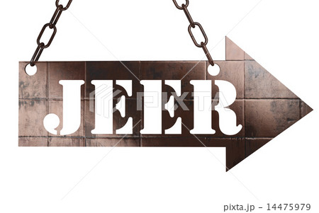 jeer word on metal pointer 14475979