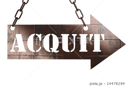 acquit word on metal pointer 14476294