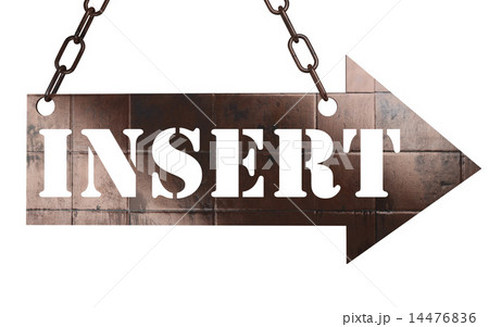 insert word on metal pointer 14476836