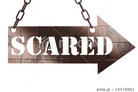 scared word on metal pointer scared word on metal pointer 14478061