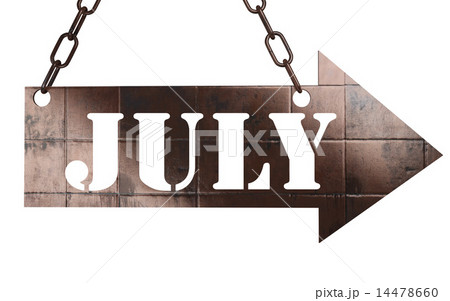 July word on metal pointer 14478660