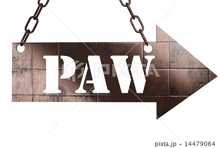 paw word on metal pointer paw word on metal pointer 14479064