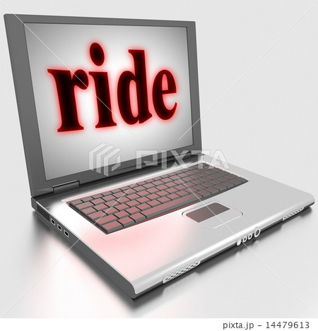 ride word on laptop 14479613