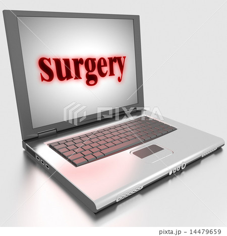 surgery word on laptop 14479659