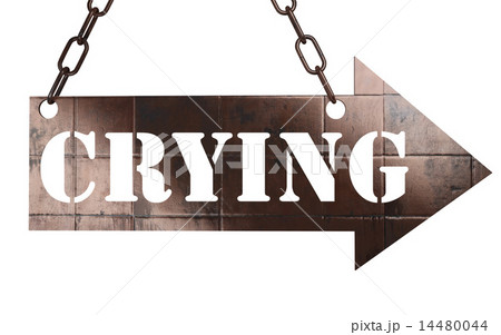 crying word on metal pointer 14480044