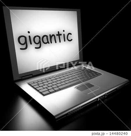gigantic word on laptop gigantic word on laptop 14480240