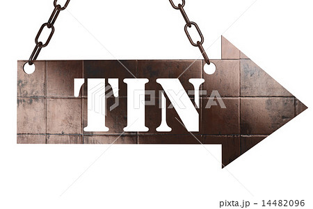 tin word on metal pointer 14482096