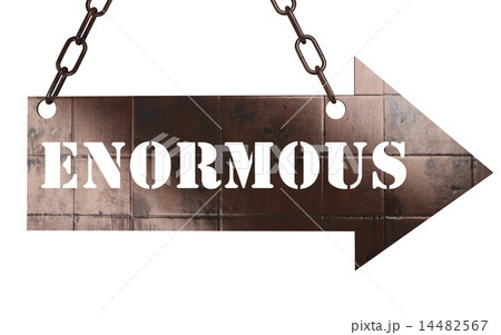 enormous word on metal pointer 14482567