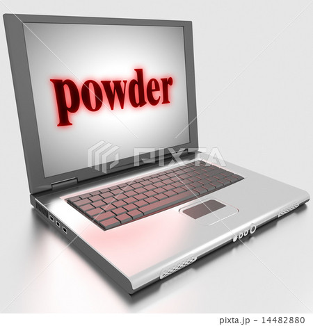 powder word on laptop powder word on laptop 14482880