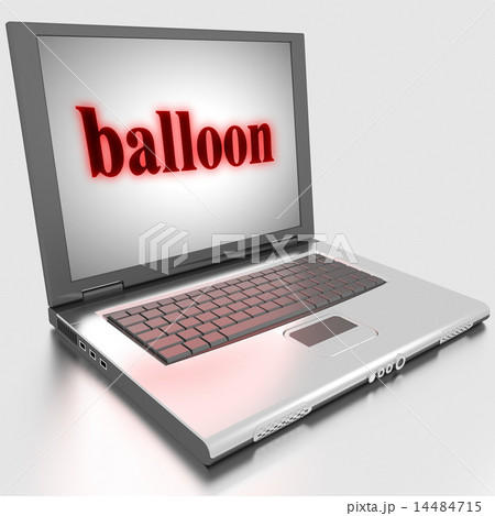 balloon word on laptop balloon word on laptop 14484715