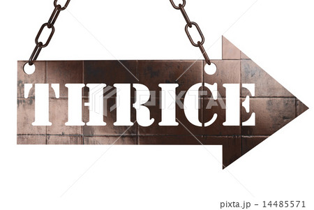 thrice word on metal pointer thrice word on metal pointer 14485571