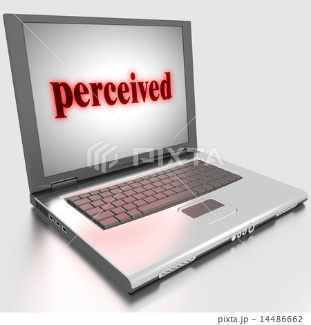perceived word on laptop perceived word on laptop 14486662