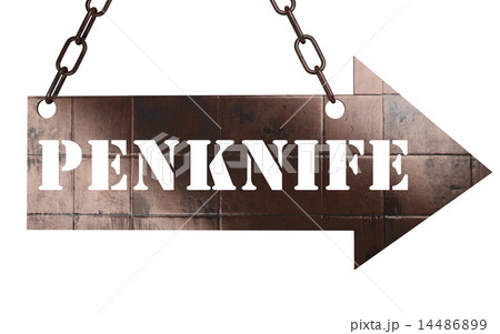 penknife word on metal pointer penknife word on metal pointer 14486899