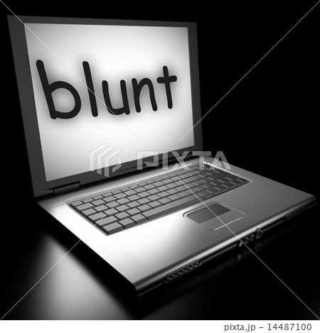 blunt word on laptop 14487100