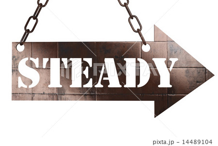 steady word on metal pointer 14489104