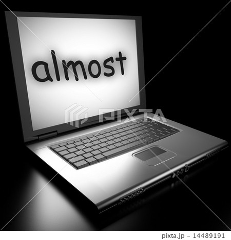 almost word on laptop 14489191