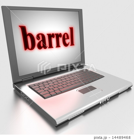 barrel word on laptop 14489468