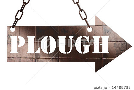 plough word on metal pointer plough word on metal pointer 14489785