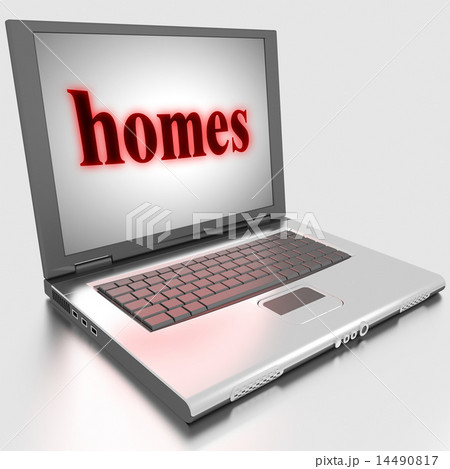 homes word on laptop homes word on laptop 14490817