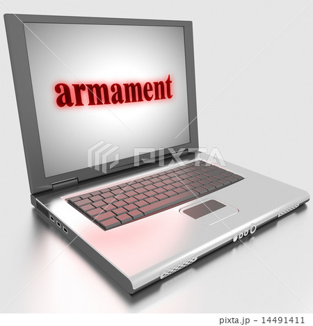 armament word on laptop 14491411