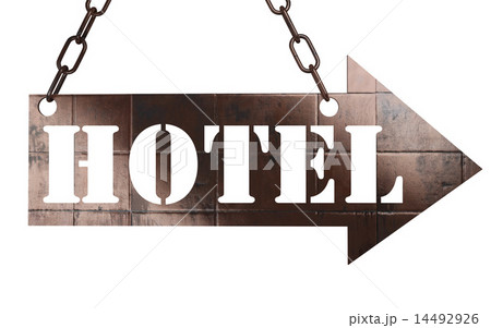 hotel word on metal pointer hotel word on metal pointer 14492926