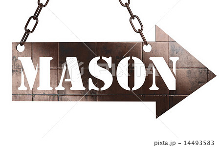 mason word on metal pointer 14493583