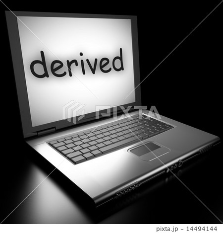 derived word on laptop 14494144
