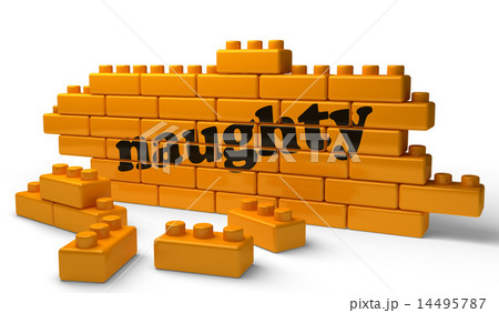 naughty word on yellow brick wall naughty word on yellow brick wall 14495787
