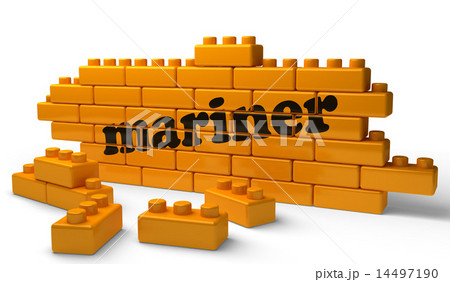mariner word on yellow brick wall 14497190