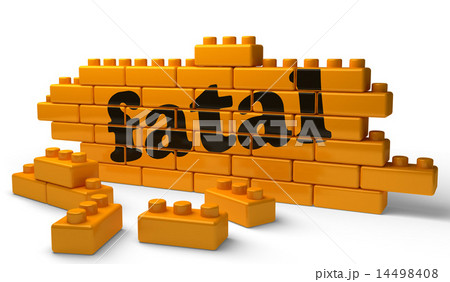 fatal word on yellow brick wall 14498408
