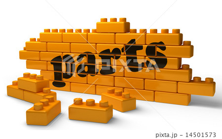 parts word on yellow brick wall parts word on yellow brick wall 14501573