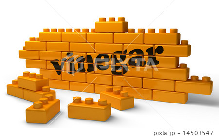 vinegar word on yellow brick wall 14503547