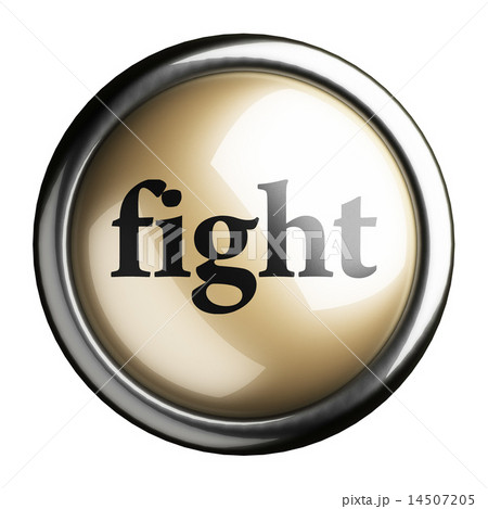fight word on isolated button fight word on isolated button 14507205