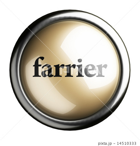 farrier word on isolated button farrier word on isolated button 14510333