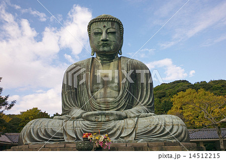 定番 ◇ 手彩色 大判古写真 鎌倉 大仏 ソテツ その他