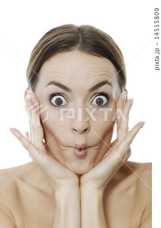 Woman pulling a funny face 14515809